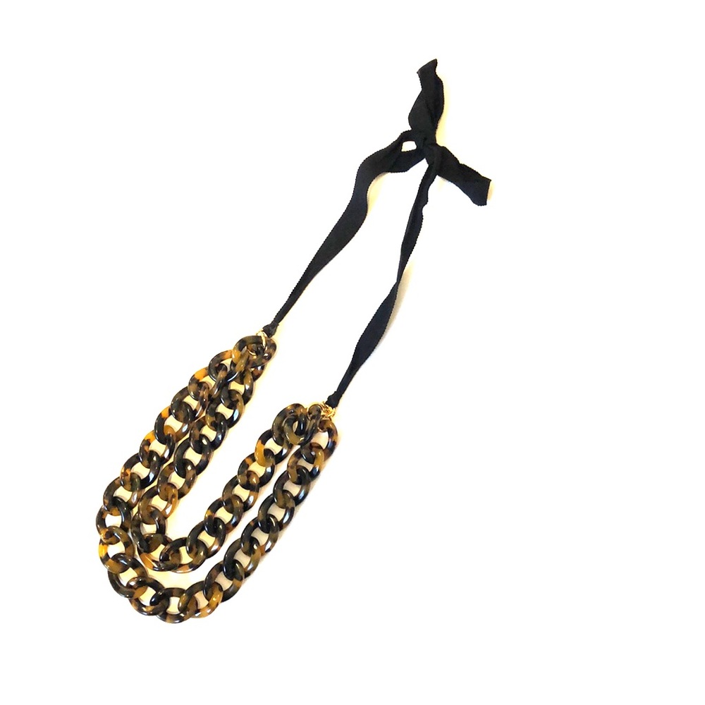 J Crew Tortoise Chain Necklace
